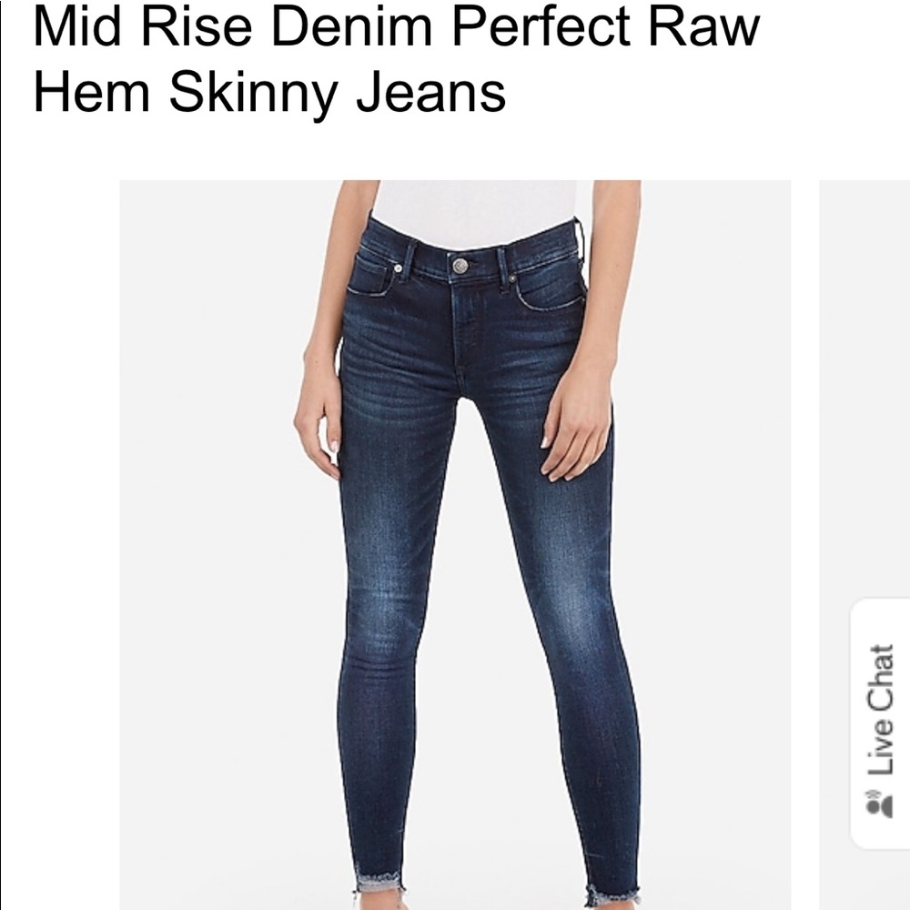 Express Denim Perfect Mid Rose Jean. NWT